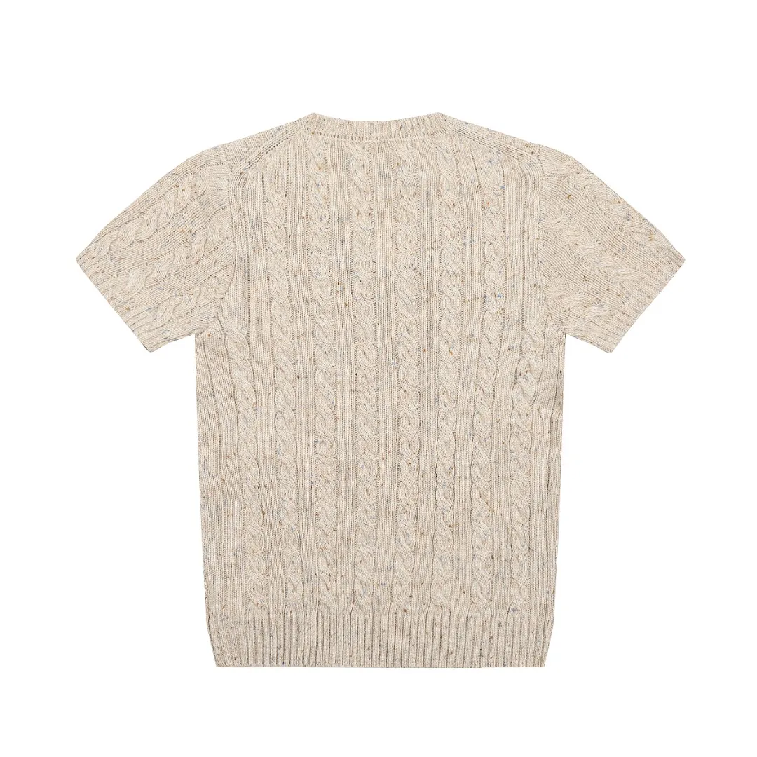 P166 💰 "Top quality" Style number: DS058# (on sale all year round) [Ralph Lauren wool blended pony embroidered logo twist knitted short sleeves] ✅Ralph Lauren gradient multi-color dot versatile hemp knitted round neck short sleeves for all seasons ✅15% merino cotton wool 85% wool blended clean and clear texture ✅ZP quality 1:1 version Scan the code to enter the GF website Counter quality ✅Details and quality are the only one in Guangzhou. Imported quality wool. Focus on high-end. Cost-effective. Needless to say good quality. ✅Restore the original version. The maximum size can be worn up to 150 pounds. Loose, comfortable and stress-free.